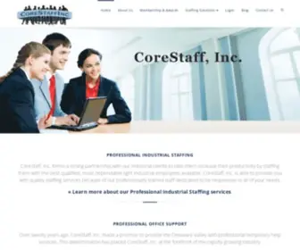 Corestaffinc.com(Corestaffinc) Screenshot