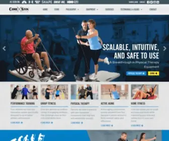 Corestix.com(Fully functional exercise for all—From professional athletes to seniors. Core Stix) Screenshot