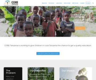Coretanzania.org(CORE Tanzania) Screenshot