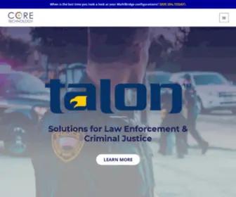 Coretechcorp.com(Solutions for Law Enforcement & Criminal Justice) Screenshot