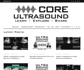 Coreultrasound.com(Core Ultrasound) Screenshot