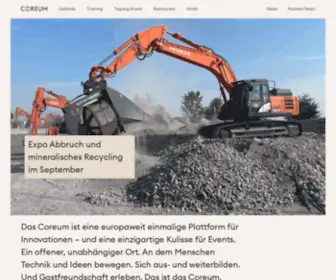 Coreum.de(Das Coreum ist eine europaweit einmalige Plattform für Innovationen) Screenshot