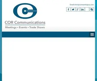 CoreventsWorldwide.com(COR Communications) Screenshot