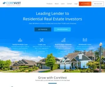 Corevestfinance.com(CoreVest Finance) Screenshot