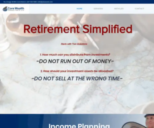 Corewealthconsultants.com(Core Wealth Consultants) Screenshot