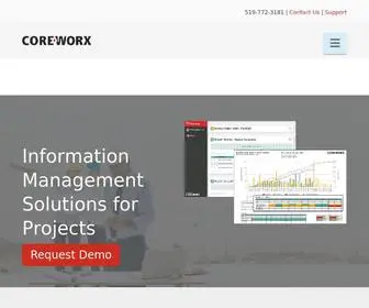 Coreworx.com(Coreworx Project Information Management Solutions) Screenshot