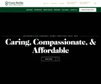 Corey-Kerlin.com(Jacksonville Funeral Home) Screenshot