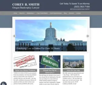 Coreybsmithattorney.com(Oregon Bankruptcy Attorney) Screenshot