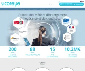 Coreye.fr(Hébergement Certifié HDS) Screenshot