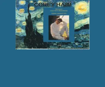 Coreyhaim.us(Corey Haim's Official Website) Screenshot