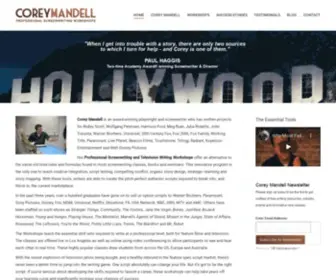 Coreymandell.net(Screenwriting and TV Writing Classes Online and in LA) Screenshot