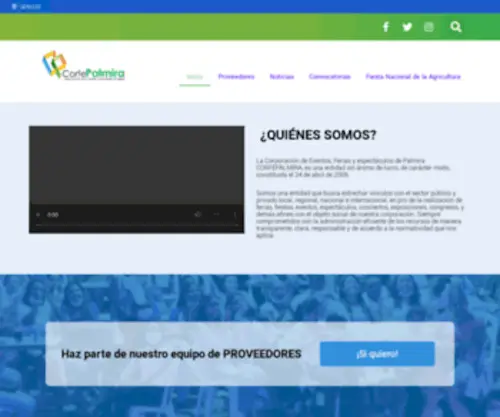 Corfepalmira.gov.co(Corporación de Eventos) Screenshot