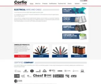 Corfio.com.br(Corfio Fios e Cabos Elétricos) Screenshot