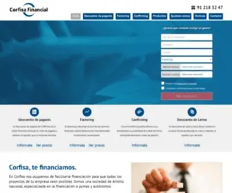 Corfisa.com(Financiación de circulante para PYMES alternativa a la banca) Screenshot