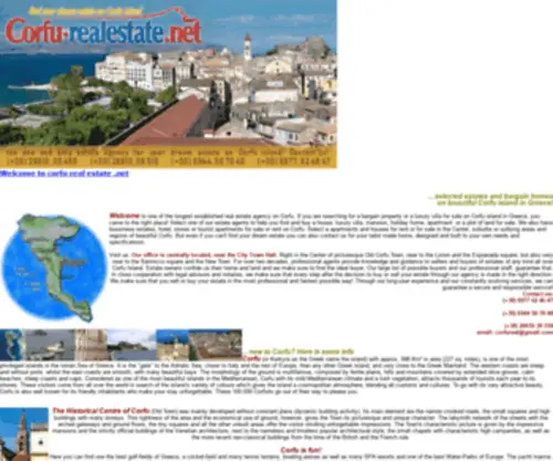 Corfu-Realestate.net(Corfu Real Estate net houses apartments for sale or rent) Screenshot