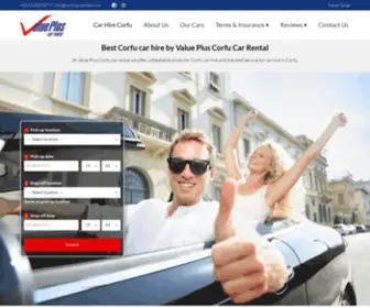 Corfucarrentals.com(Economy Corfu Car Hire by Value Plus Corfu car rental Economy Corfu Car Hire by Value Plus Corfu car rental) Screenshot