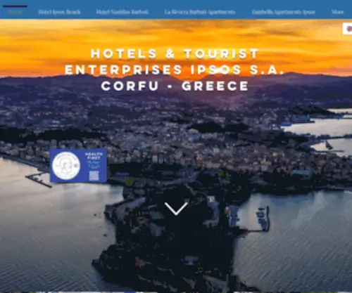 Corfuholiday.gr(Hotel Ipsos Beach) Screenshot