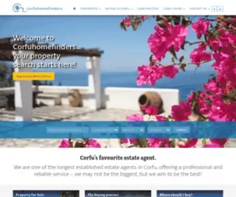 Corfuhomefinders.com(Property for sale in Corfu with Corfuhomefinders) Screenshot