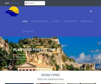 Corfunet.com(Corfu Accommodation) Screenshot