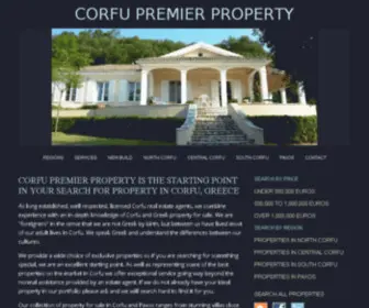 Corfupremierproperty.com(Property For Sale in Corfu) Screenshot