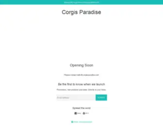 Corgisparadise.com(Corgis Paradise) Screenshot