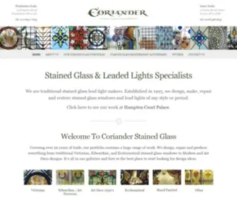 Corianderstainedglass.co.uk(Coriander Stained Glass) Screenshot