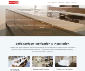 Corianny.com(Brooklyn Woodworking Company aka Corian NY) Screenshot