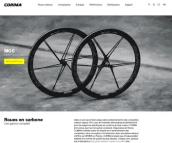 Corima.fr(Roues carbone CORIMA et cadre carbone pour le cyclisme) Screenshot
