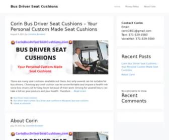 Corinbusdriverseatcushions.com(Bus Driver Seat Cushions) Screenshot