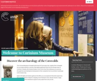 Coriniummuseum.org(Corinium Museum) Screenshot