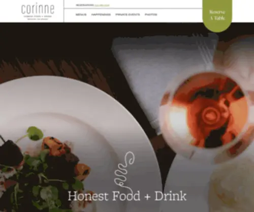 Corinnedenver.com(Corinne Downtown Denver Restaurant) Screenshot