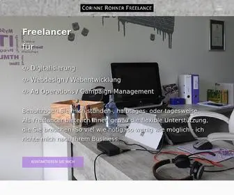 Corinnerohnerfreelance.ch(Freelancer) Screenshot