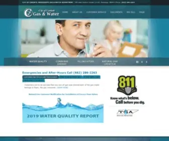 Corinthgasandwater.com(Corinth Gas & Water) Screenshot