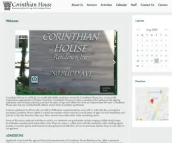 Corinthianhouse.com(Congenial active living for seniors in Campbell California) Screenshot