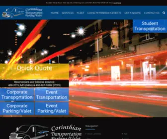 Corinthiantransportation.com(Corporate Transportation) Screenshot
