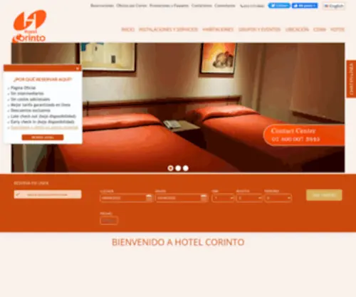 Corinto.com.mx(Hotel corinto) Screenshot