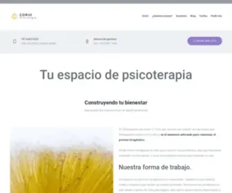 Corio.es(Corio Psicología ofrece la terapia que te mereces) Screenshot