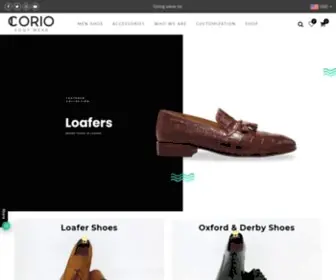 Coriofootwear.com(Corio Footwear) Screenshot