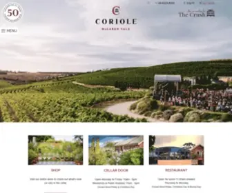 Coriole.com(Coriole Vineyards) Screenshot
