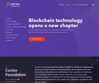 Corion.io(Corion Foundation) Screenshot
