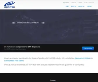 Coritec.com(We manufacture CNG dispenser components) Screenshot