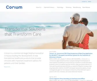 Coriumintl.com(Solutions that transform care) Screenshot