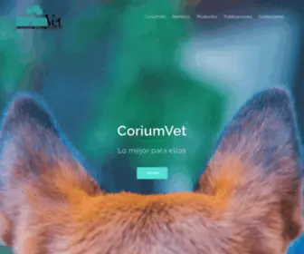 Coriumvet.com(Lo mejor para ellos) Screenshot