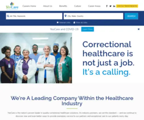 Corizonjobs.com(A leading company within the healthcare industry Corizon Health) Screenshot