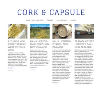 Corkandcapsule.com(Cork & Capsule) Screenshot