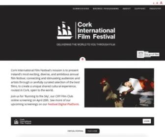 Corkfilmfest.org(Cork International Film Festival) Screenshot