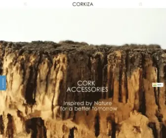 Corkiza.com(Bags and Accessories in Cork Fabric) Screenshot