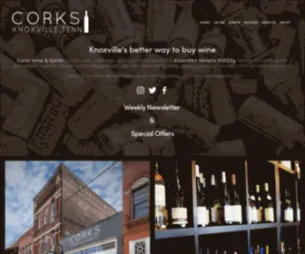 Corkstn.com(Corks Wine And Spirits) Screenshot