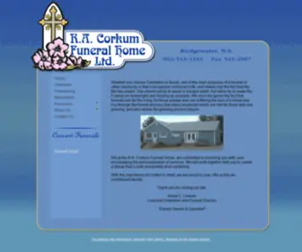 Corkumfuneralhome.ca(Corkum Funeral Home Ltd) Screenshot