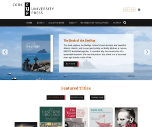 Corkuniversitypress.com(Books on ireland) Screenshot